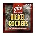 GHS Strings Electric Guitar Nickel Rocker Set (Extra Light Pure Nickel)