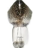 Finnish Raccoon Cape Collar/Shoulder Shrug w/ Pom Poms