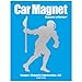 Lacrosse Attack Mid Player Car Magnet Chrome