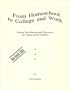 From Homeschool to College and Work: Turning Your Homeschooled Experiences into College and Job Portfolios