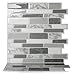 Tic Tac Tiles - Premium Anti-mold Peel and Stick Wall Tile in Polito Gray (10 tiles)