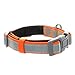 Pawtitas Personalized Dog Collar Refelctive Dog Collar Padded Dog Collar with Name Phone Number Puppy Collar Adjustable Customized Collar for Large Dogs Breeds | Orange Custom Large Dog
