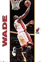 Miami Heat (Dwayne Wade Dunking) Sports Poster Print - 24" X 36"