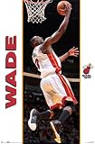 Miami Heat (Dwayne Wade Dunking) Sports Poster Print - 24