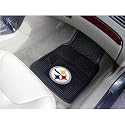 Nifty 8752 NFL-Pittsburgh Steelers Vinyl Universal Heavy Duty Fan Floor Mat