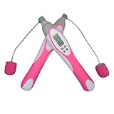 ジャンプ 縄跳び デジタルカウンター カロリー ダイエット エアなわとび エクササイズ PINK
