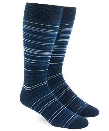 Multistripe Men's Cotton Blend Dress Socks