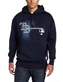MLB Men's Tampa Bay Rays Authentic Collection Change Up Long Sleeve Hooded Fleece Pullover (Pro Navy, X-Large)