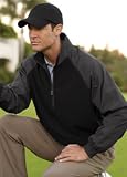 Big Mens Half-Zip Pieced Micro Fleece Pullover by Ping Collection (Big & Tall and Regular Sizes)