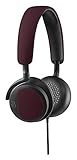 B&O PLAY by Bang & Olufsen Beoplay H2 On-Ear Headphone with Microphone (Deep Red)