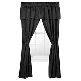 Classic Home Dimente Window Set - Black (78x84)