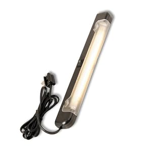 Westek FA101LB 13-Inch Plug-In 8-Watt Fluorescent Ultra Light Under Cabinet Light, Black by AmerTac