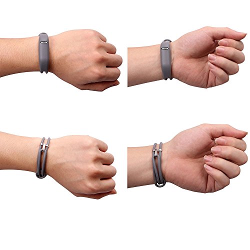 I SMILE Clips Arm Fitbit Flex Wristbands Replacement 2 PCS Bands