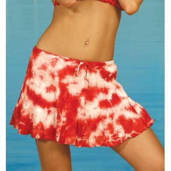 Tie Dye 3-Tier Cotton Mini Skirt