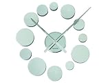 Karlsson KA5198CH Wanduhr DIY Dots Alu chrom