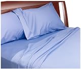 Wamsutta 300-Thread-Count Egyptian Sateen Twin Flat Sheet, Periwinkle