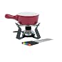 Trudeau Cheese / Chocolate Multi-Purpose Fondue, Red, 10 Piece Set