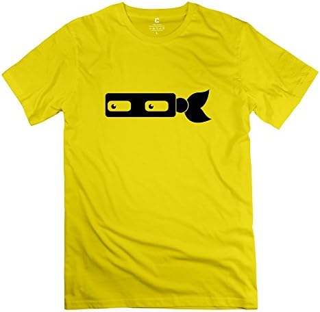 Tshirt Man's Tees New Design Ninja Mask Yellow Size M
