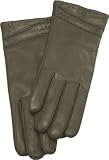 Messori® Damen Lederhandschuhe aus Ziegennappaleder, Grau, Größe 7