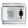 Low price Big Sis Brother & Sister Italian Charms