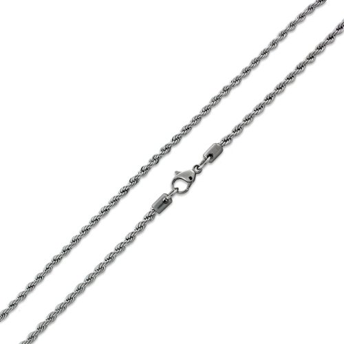 Stainless Steel Rope Chain Necklace 2.4MM (16