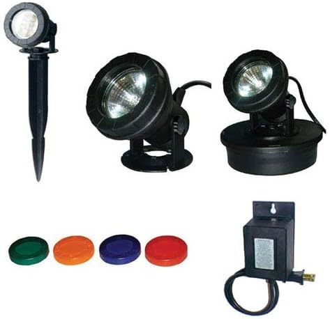 United Pump Submersible BC350 12 Volt 35 Watt light w/4 colors lens & Outdoor Transformer