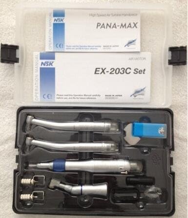 New Style Wrench Type High Low Hand Kit Nsk Style Ex203c + Pana-max High Speed 4 Holes with Cartridge