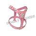 Pink Leather Dog Harness Staff Staffy Staffordshire Bull Terrier
