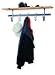 Enclume SCR5 Finishing Touches Shelf Coat Rack, Hammered Steel and Wood