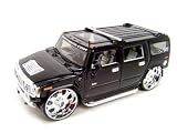 Hummer H2 SUV Diecast Model Black 1:18 Die Cast Car Playerz