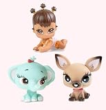 Bratz Lil' Angelz Numbered Collector Series : Nona (208), Chihuahua (214) and Elephant (300)