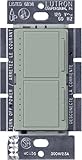 Lutron MA-L3L3-BG Maestro 300 Watt (top)/300 Watt (bottom) Single Pole Dual Dimmer, Bluestone by Lut