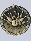 Award Medals: Quick Ship Bowling Medal (Neck Ribbon Included!)