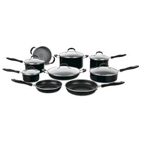 Cuisinart Advantage Nonstick 15-Piece Cookware Set, Black by Cuisinart