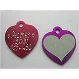 Pet ID Tag,Dog/Cat, Engraved FREE REFLECTIVE STICKER Included