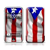 Puerto Rican Flag Design Protective Skin Decal Sticker for Apple iPhone (2G)1st Generation