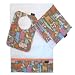 Zoo Safari Bib, Burp Cloth and Cuddle Blanket Set