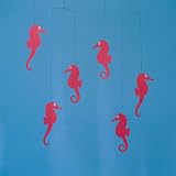 Flensted Mobiles Sea Horse Mobile - Red