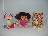TY~DORA~BOOTS ICE-SKATING & BABY JAGUAR BEANIE