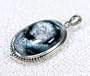 Completely Handcrafted - Sterling Silver White Dendritic Opalite Pendant