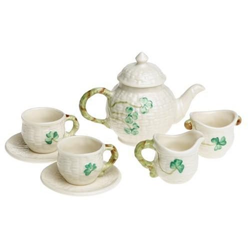 Belleek Miniature 8 Piece Tea Set Tea Services Tea Sets