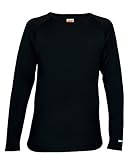 Icebreaker BodyFit 200 Oasis Crew - Toddler Girls' Black, 12M