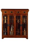 Craftsman Tall Cabinet With Glass Doors