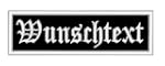 Aufn�her / Patch 8 x 2,5cm Wunschtext