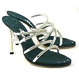 Why by Alberto -- A359 Jeans/Silver -- Women's Shoes,Sandals