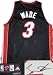 Dwayne Wade Autographed/Hand Signed Miami Heat Swingman Jersey Black Adidas