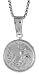 Sterling Silver Hollow Nativity Pendant