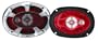 Sony Xplod XS V6932 - Car speaker - 3-way - coaxial - 6" x 9" - red