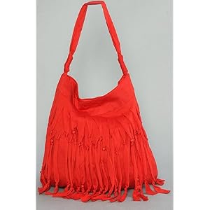 Buy *The Extras The Jersey Fringe Bag in Red,Bags (Handbags Totes) for Women by var goTwisterProductImageStrings = new Object();goTwisterProductImageStrings['prodImageNotAvailTextNoColor'] = 