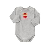 GYMBOREE(ジンボリー) ヒーロー ボディスーツ ヘザー グレー ロンパース長袖 0～3ヶ月【並行輸入】